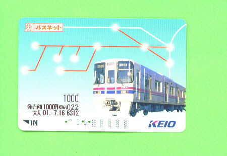 JAPAN -  Orange Picture Rail Ticket/Train As Scan - Welt