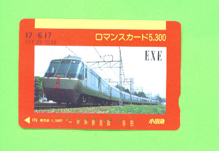 JAPAN -  Orange Picture Rail Ticket/Train As Scan - Mondo