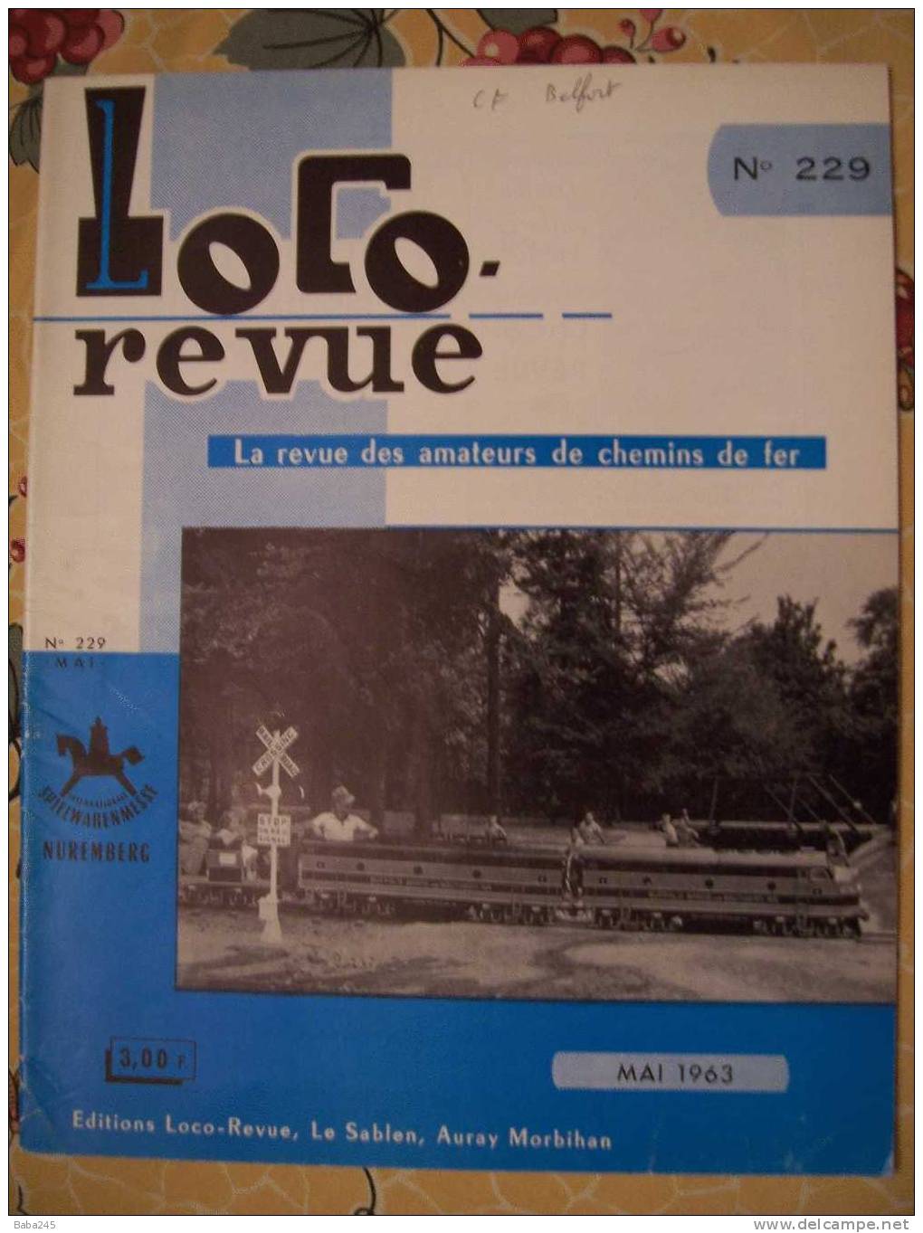 LOCO REVUE MAI 1963 CHEMINS DE FER BELFORT 2° PARTIE - Trenes