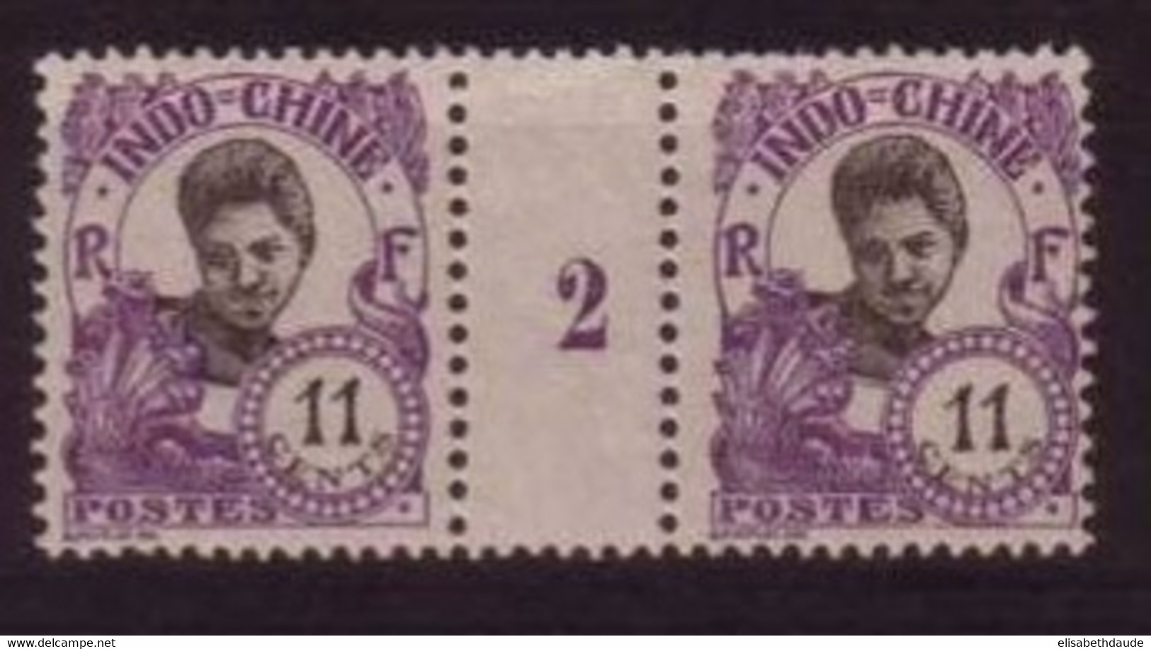 INDOCHINE - YVERT N° 110 ** MNH - COTE = 75 EUROS - MILLESIME 1922 - Neufs