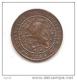 1 CENT 1884 - 1849-1890 : Willem III