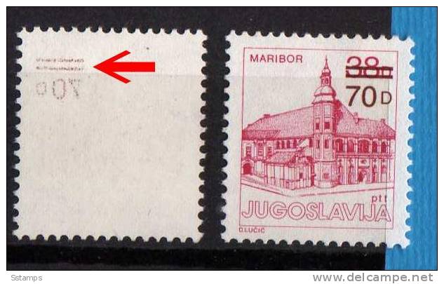 U-69  JUGOSLAVIA Slovenia MARIBOR   ERROR  PRINTING ROULLET  INTERESSANTE NEVER HINGED - Non Dentelés, épreuves & Variétés