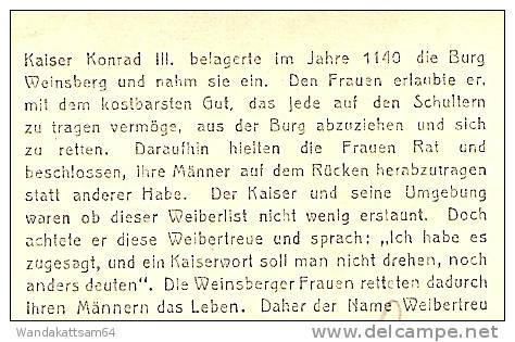 AK 61 Weinsberg. Weibertreu 21.11.39 - 14 ÖHRINGEN Nach Konstanz 2 X 3 PF DEUTSCHES REICH "Hindenburg Medaillon" (braun) - Heilbronn