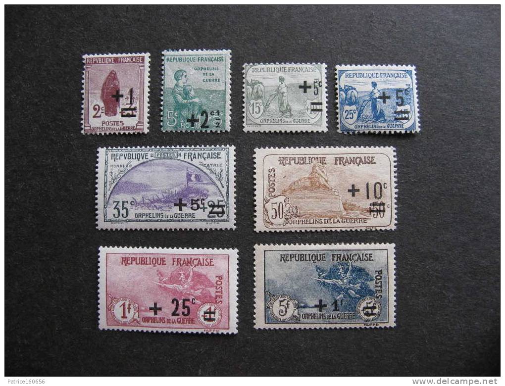 A). TB Série N° 162 Au N° 169 , Neufs X. - Unused Stamps