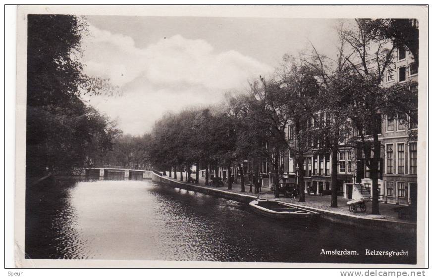 Amsterdam - Keizersgracht, Auto´s, Handkar, Gelopen 1931, Message In English - Echte Foto - Uitg. Artur Klitzsch - Amsterdam