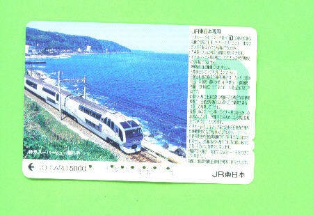 JAPAN - Orange Picture Rail Ticket/Train As Scan - World