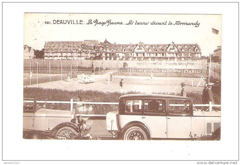 DEAUVILLE - Plage Fleurie - TENNIS Devant Le Normandy - Tennis