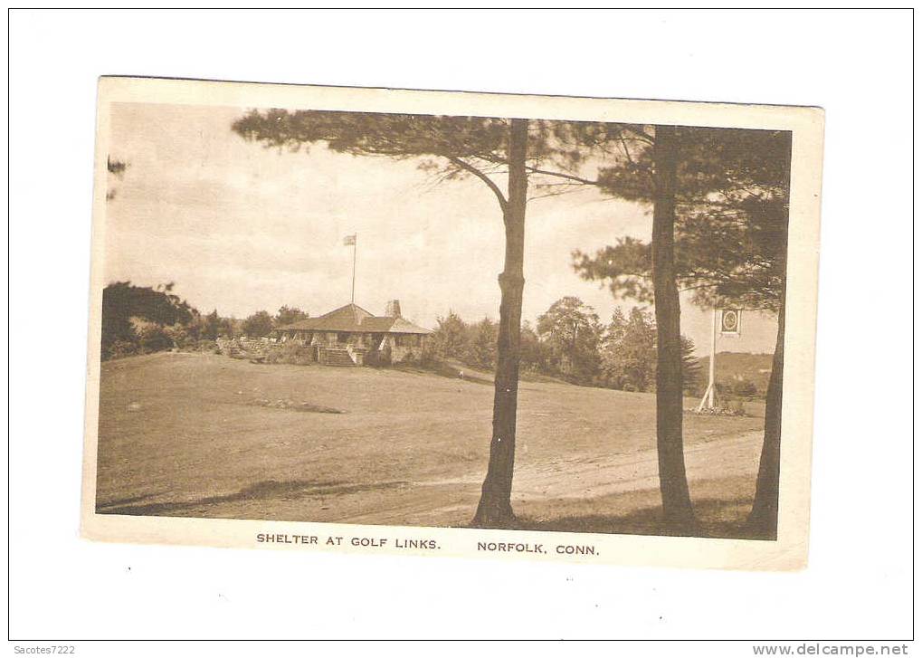 SHELTER AT GOLF LINKS  NORFOLK  CONN. - Golf