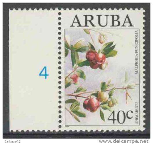 Aruba 1994 Mi 144 Sc 109 ** Malpighia Punicifolia : Acerola / Barbadoskirsche / West Indian Cherry - Wild Fruits - Fruit