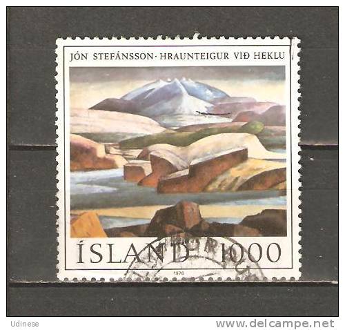 ICELAND 1978 - J. STEFANSSON PAINTING - USED OBLITERE GESTEMPELT USADO - Gebraucht