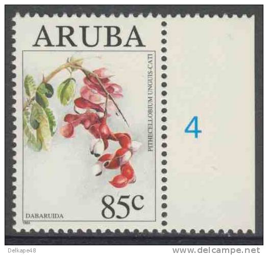 Aruba 1994 Mi 146 Sc 111 ** Pithecellobium Unguiscati : Bread-and-cheese / Cat’s Claw / Catclaw Blackbead - Wild Fruits - Fruit