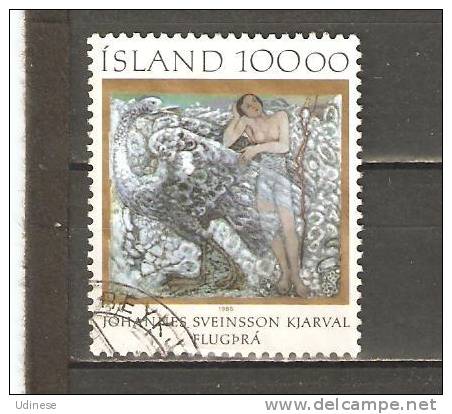 ICELAND 1985 - J.S. KJARVAL BIRTH CENTENARY - USED OBLITERE GESTEMPELT USADO - Usados