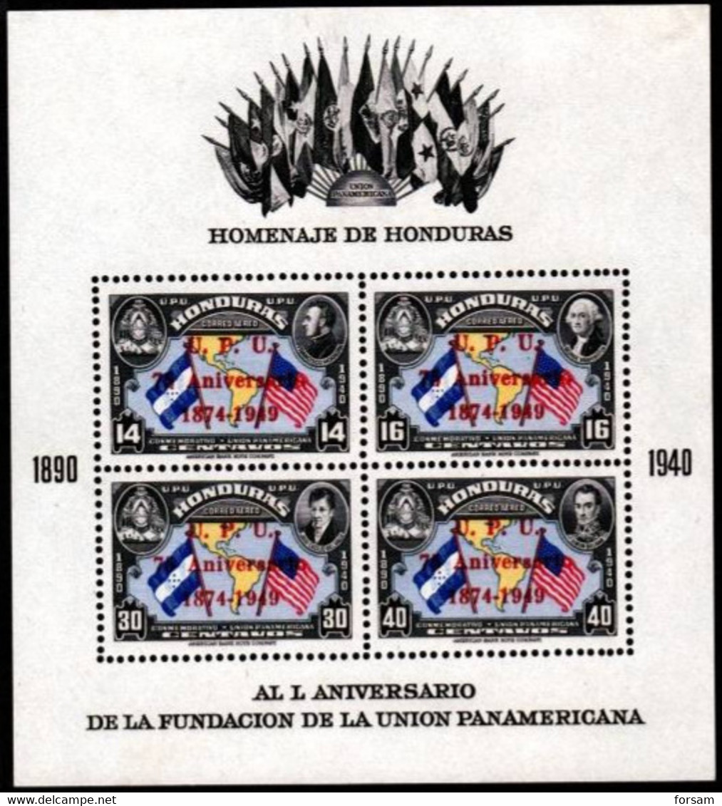 HONDURAS..1951..Michel # Block 3A...MNH...MiCV - 10 Euro. - Honduras