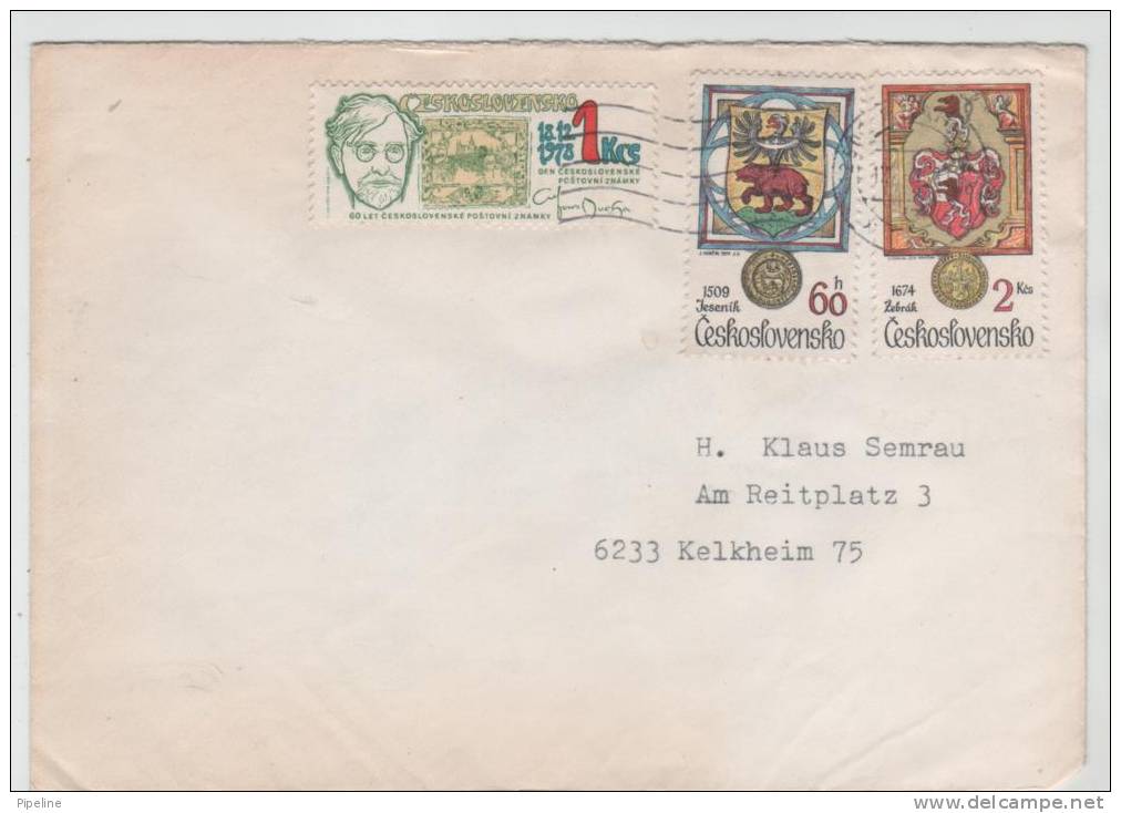 Czechoslovakia Cover Sent To Germany - Briefe U. Dokumente