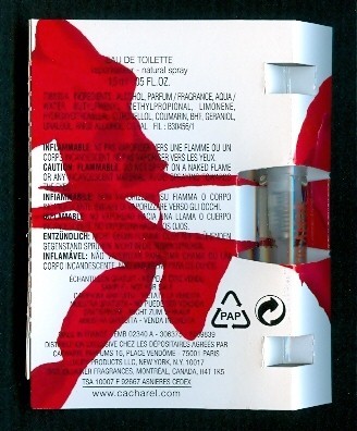 CACHAREL, AMOR AMOR, Eau De Toilette, Spray, 1,5 Ml, échantillon Tube Sur Carte - Echantillons (tubes Sur Carte)