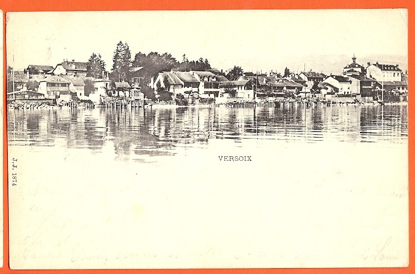 T102 Versoix, Vue Prise Depuis Le Lac.Précurseur.Cachet 1903.Jullien 1874 - Versoix