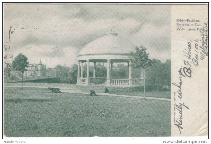 U.S.A. - DELAWARE - WILMINGTON - PAVILION @ ENTRANCE TO ZOO - 1905 - Wilmington