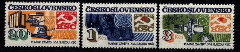 CS 1982 Mi 2681-3 Yt 2501-3 ** - Unused Stamps