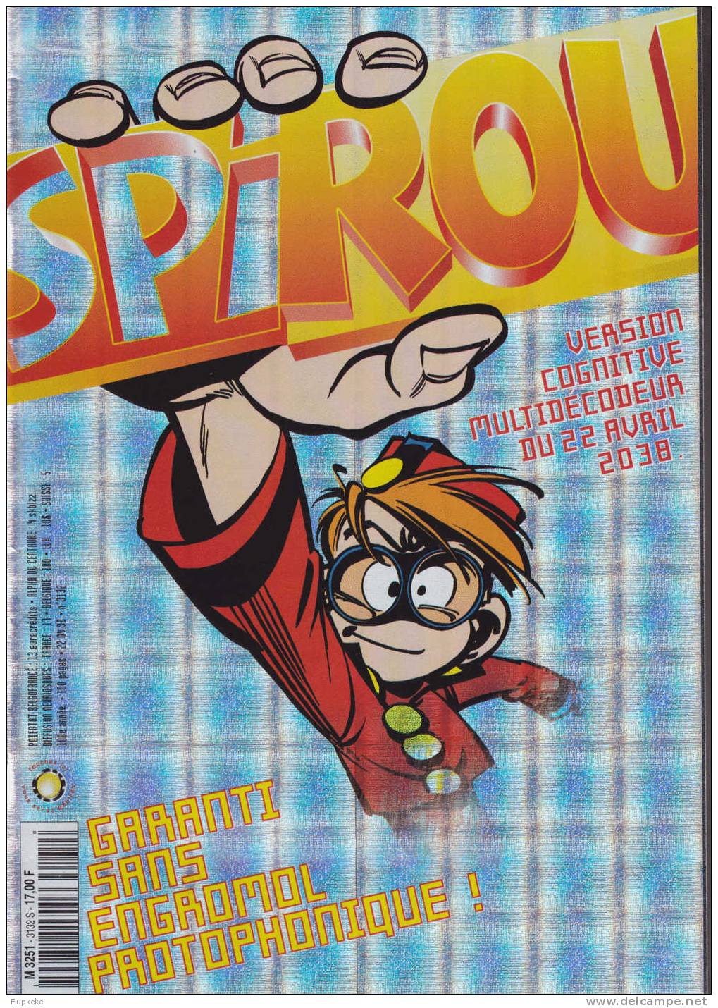 Spirou 3132 Avril 1998 Version Cognitive Multidecodeur Du 22 Avril 2038 Complet Avec Lunettes 3d Spirouvision - Spirou Magazine