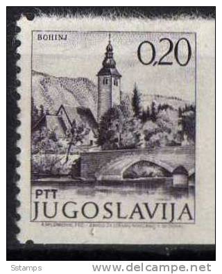 U-R    JUGOSLAVIA TURISMO  SLOVENIA BOHINJ  IMPERFORATE RR  NEVER HINGED - Non Dentelés, épreuves & Variétés