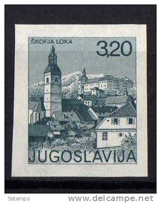 U-R    JUGOSLAVIA TURISMO SLOVENIA SKOFJA LOKA   IMPERFORATE RR  NEVER HINGED - Geschnittene, Druckproben Und Abarten