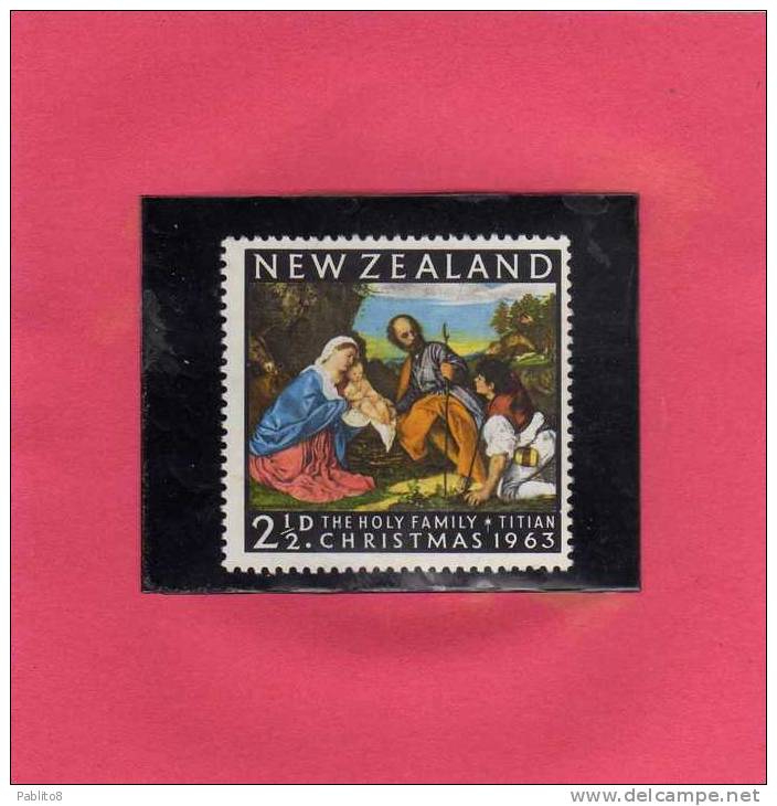 NEW ZEALAND NUOVA ZELANDA 1963 CHRISTMAS NATALE NOEL WIEHNACHTEN NAVIDAD NATAL 2 1/2c MNH - Ongebruikt
