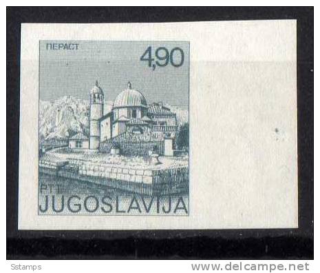 U-R  JUGOSLAVIA  TURISMO IMPERFORATE MONTENEGRO  PERAST  NEVER HINGED - Non Dentelés, épreuves & Variétés