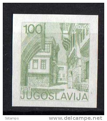 U-R  JUGOSLAVIA  TURISMO IMPERFORATE MACEDONIA OHRID NEVER HINGED - Non Dentelés, épreuves & Variétés