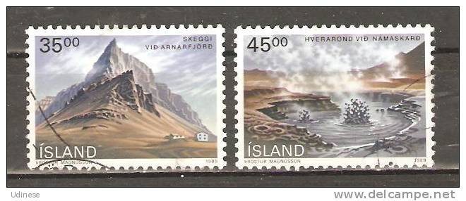 ICELAND 1989 - VIEWS - CPL. SET - USED OBLITERE GESTEMPELT USADO - Oblitérés