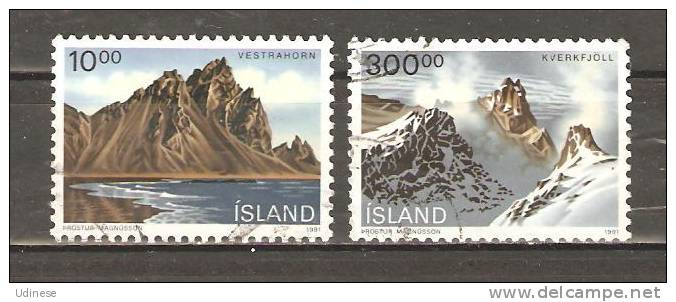 ICELAND 1991 - LANDSCAPES - CPL. SET - USED OBLITERE GESTEMPELT USADO - Gebruikt