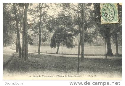 CPA PARIS - BOIS DE VINCENNES - L´ETANG DE SAINT MANDE - Autres & Non Classés