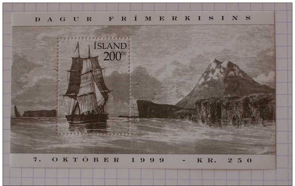 Islande - Journée Du Timbre - Navire Danois - BF N° 24 - Dag Van De Postzegel