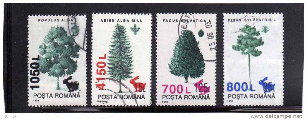 RUMANIA / ROMANIA / ROUMANIE  Año 1998 Yvert Nr.4451/54 Overprint  Usada - Used Stamps