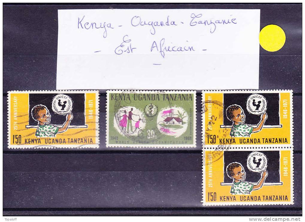 Lot Du KENYA OUGANDA TANZANIE - Kenya, Oeganda & Tanzania