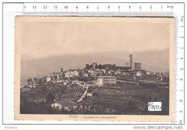 PO1923A# AREZZO - POPPI - Panorama Di Mezzogiorno  VG 1929 - Arezzo