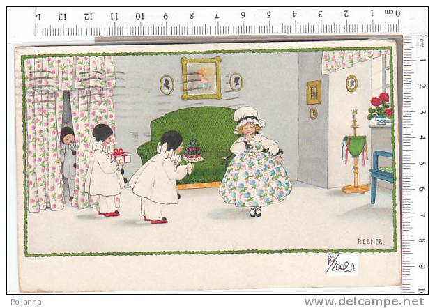 PO2002A# Illustrata Pauli Ebner - BAMBINI - PIERROT  VG - Ebner, Pauli