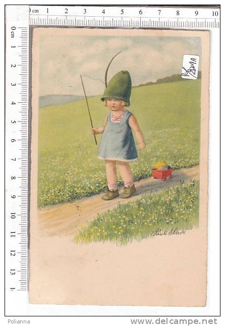 PO2004A# Illustrata Pauli Ebner - BIMBA ALPINO - CARRETTO GIOCATTOLO  VG 1930 - Ebner, Pauli