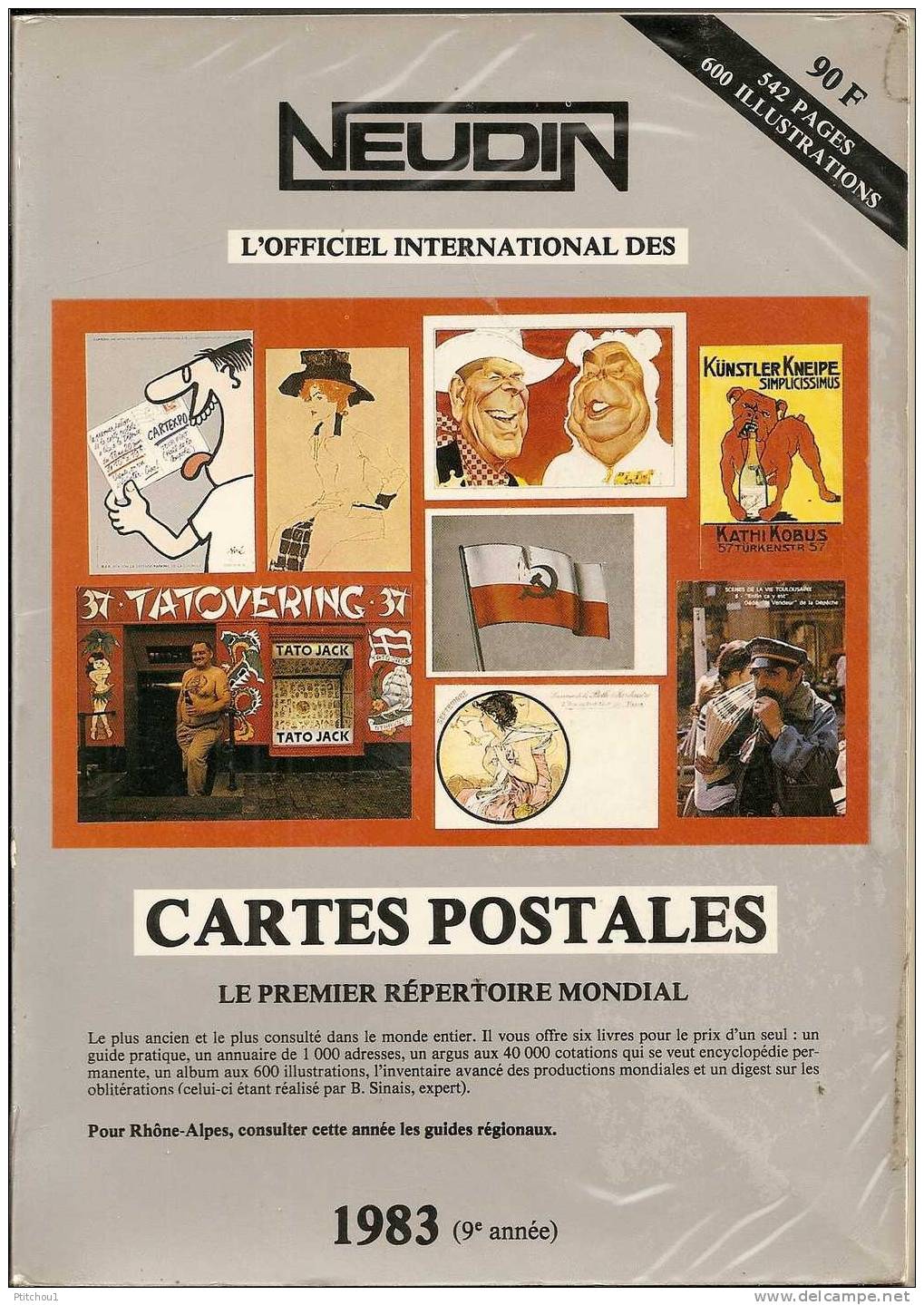 NEUDIN 1983 Argus Cartes Postales - Libri & Cataloghi