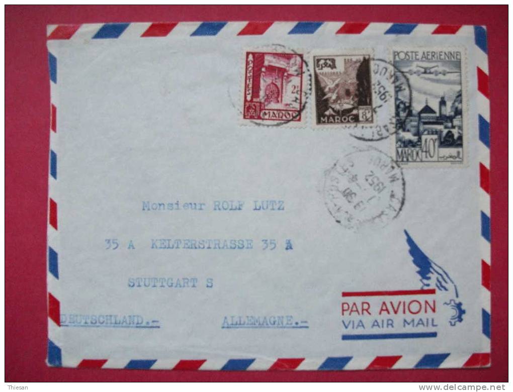 Maroc Lettre Casablanca 7 4 52 Cover Belege - Covers & Documents