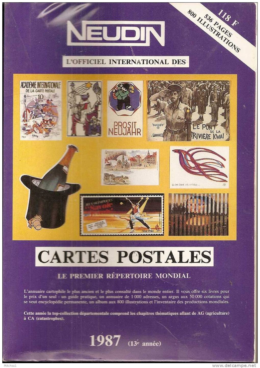 NEUDIN 1987 Argus Cartes Postales - Books & Catalogues
