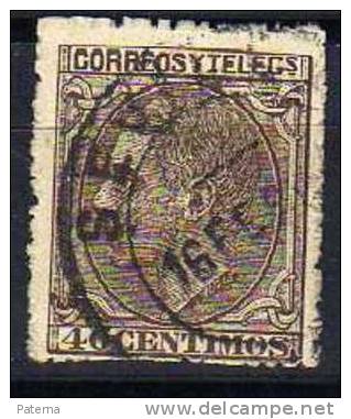 España 1879, Nº  205,  40 Cts, Alfonso Xll, Usado - Usados