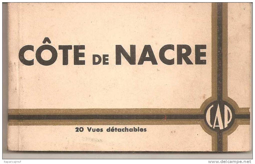 Calvados :  CARNET  COTE  DE  NACRE    20  Vues - Autres & Non Classés