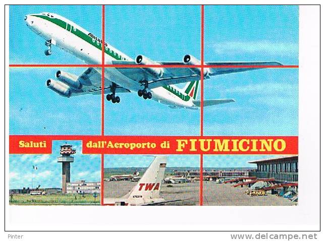 AEROPORT DE FIUMICINO EN ITALIE - AVION - Aerodrome