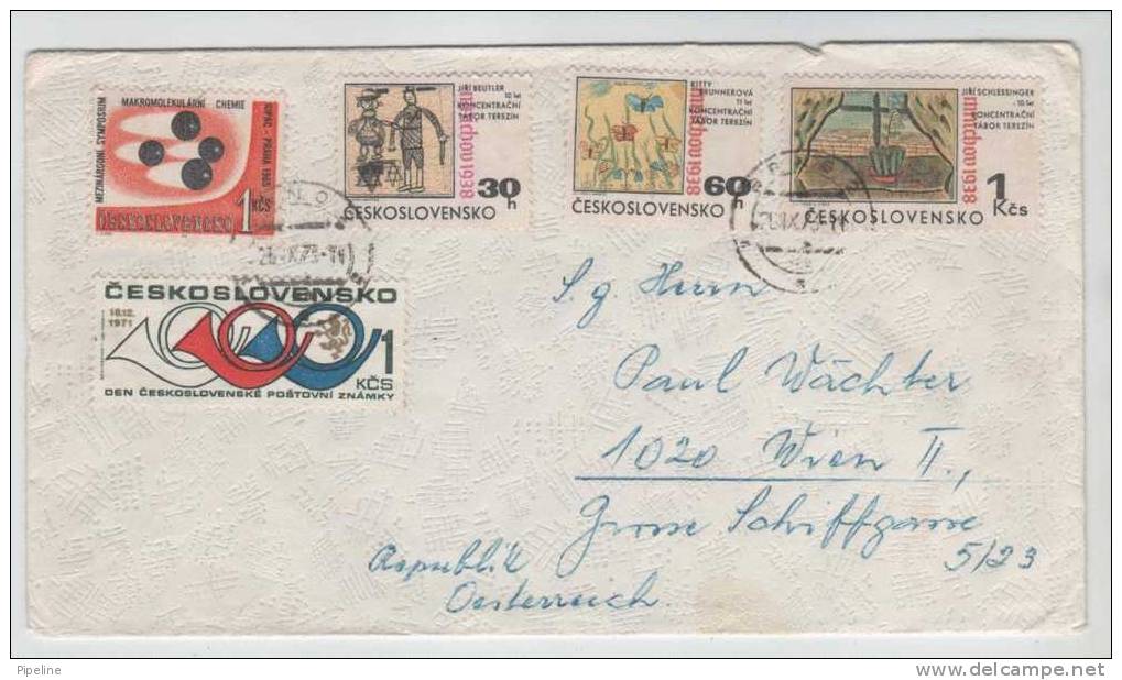 Czechoslovakia Cover Sent To Austria 26-9-1973 - Covers & Documents