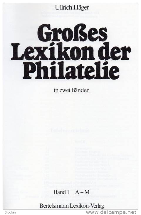 Lexikon Der Philatelie 1978 Band I Antiquarisch 45€ Häger Nachschlagewerk A-M Zu Seltene Marken Der Welt Book Of Germany - Bibliographien