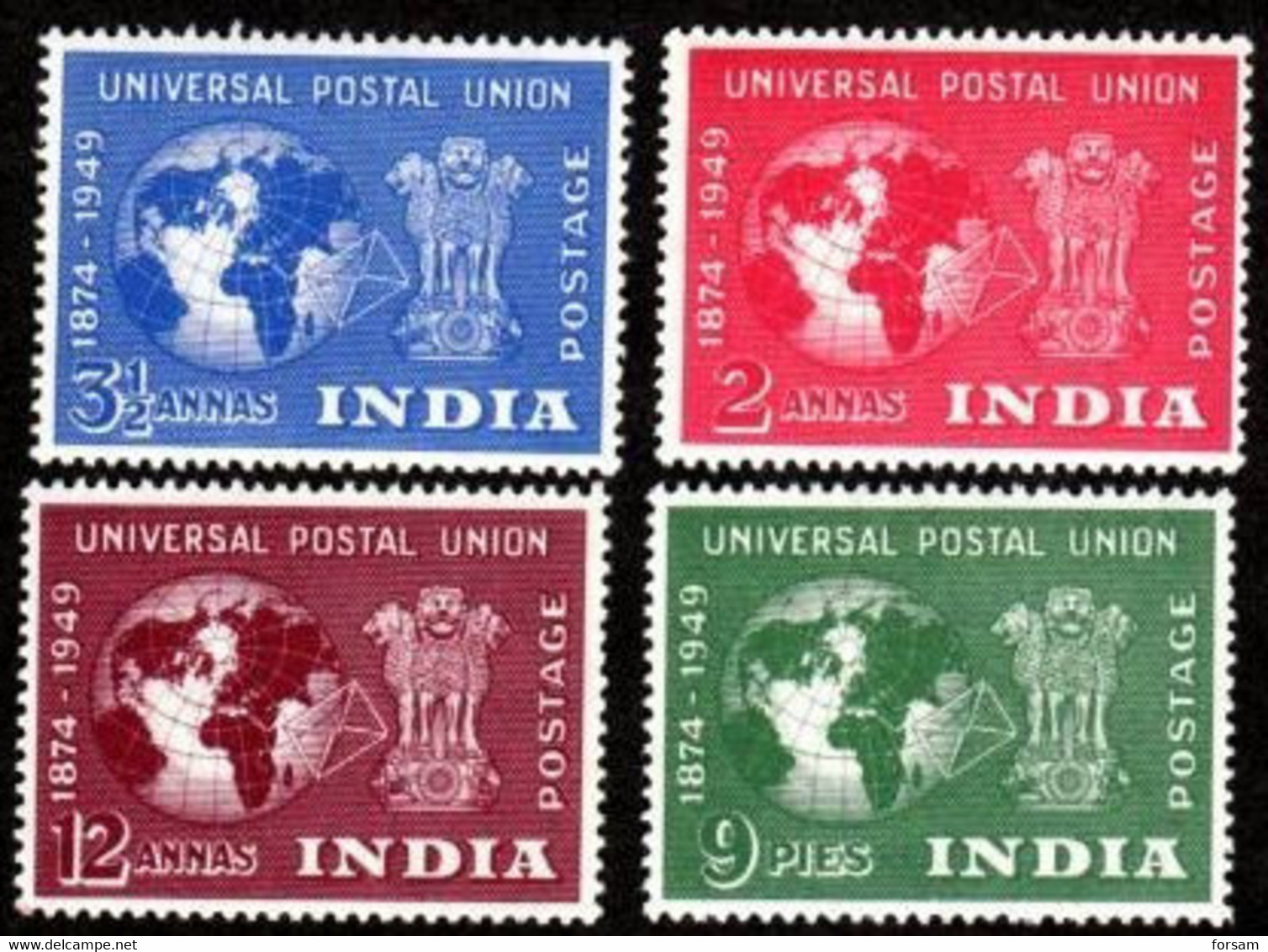 INDIA..1949..Michel # 207-210...MLH...MiCV - 40 Euro. - Unused Stamps