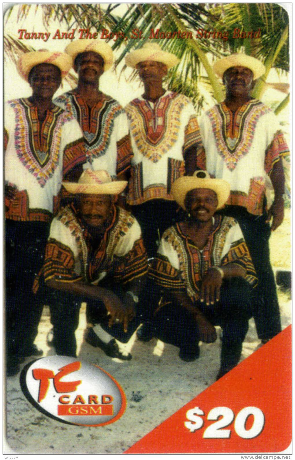 ST.MAARTEN-PREPAID CELLULAR CARD-STRING BAND - Altri – Oceania