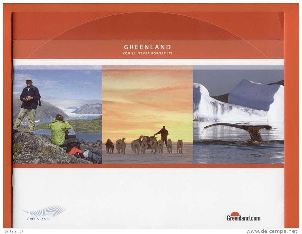 Brochure Turistique Du Groenland Touristic Greenland Brochure Brochura Turística Da Gronelândia You´ll Never Forget It - Grèce