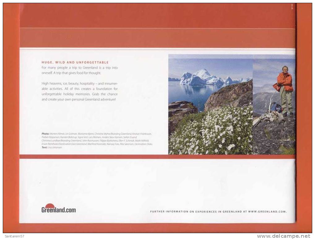 Brochure Turistique Du Groenland Touristic Greenland Brochure Brochura Turística Da Gronelândia You´ll Never Forget It - Griekenland