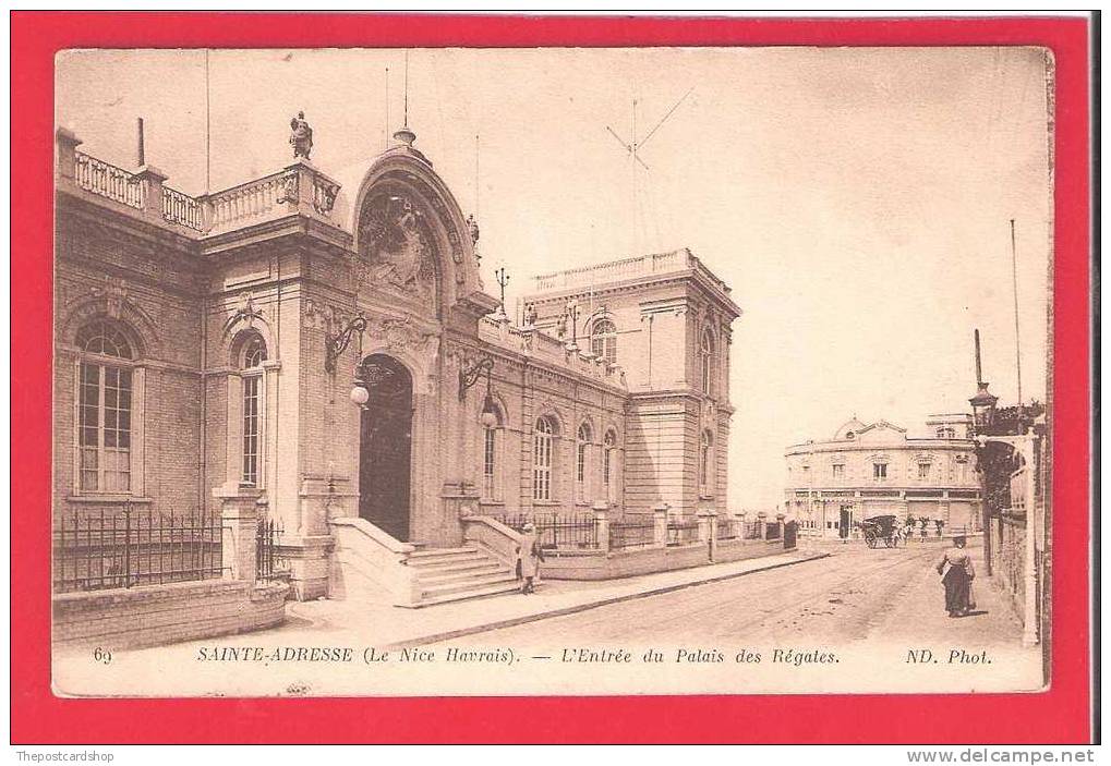 CPA No69 SAINTE-ADRESSE LE NICE HAVRAIS L'ENTREE DU PALAIS DES REGATES ND PHOTO MORE FRANCE CARDS LISTED - Sainte Adresse